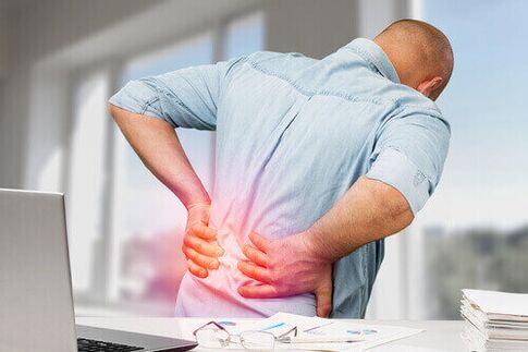 Acute back pain due to overexertion or injury