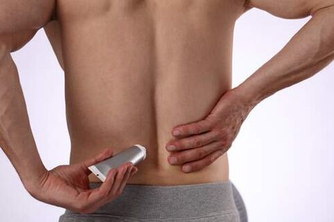 Ointments and gels help get rid of back pain